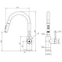 Товар: Смеситель для кухни Orange Boni Никель арт-M15-199ni - фото 12 Смеситель для кухни Orange Boni Никель арт-M15-199ni — фото 12, Смесители для кухни