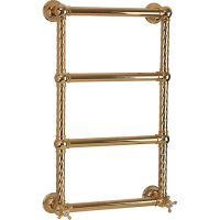 Водяной полотенцесушитель Migliore Edera 79x48 20302 Золото — фото 1, Водяные полотенцесушители