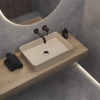 Раковина-чаша Berges Ego SL 55 181079 Жасмин матовый — фото 3, Раковины накладные