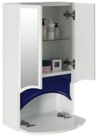 Товар: Зеркальный шкаф Mixline Радуга 46 522951 Белый Синий - фото 2 Зеркальный шкаф Mixline Радуга 46 522951 Белый Синий — фото 2, Мебель для ванной