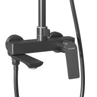 Товар: Душевая система Grossman Cosmo Графит брашированный арт-500.K35.02.420 - фото 3 Душевая система Grossman Cosmo Графит брашированный арт-500.K35.02.420 — фото 3, Душевые стойки