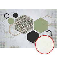 Фреска Ortograf Forma 32661 Фактура флок FLK Флизелин (4*2,7) Сиреневый/Разноцветный, Геометрия/Абстракция — фото 1, Фрески