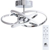 Люстра Artelamp Orbit A9052PL-4CC Белая Хром — фото 1, Люстры