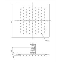 Товар: Верхний душ Omnires Slimline WGU220/KCR Хром - фото 2 Верхний душ Omnires Slimline WGU220/KCR Хром — фото 2, Душевое оборудование. Душевая программа