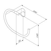 Товар: Полотенцедержатель AM.PM X-Joy A8434422 Черный матовый - фото 9 Полотенцедержатель AM.PM X-Joy A8434422 Черный матовый — фото 9, Полотенцедержатели