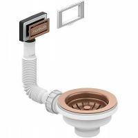 Выпуск для кухонной мойки Alveus 1144842 Медь — фото 1, Прочие комплектующие для слива и канализации