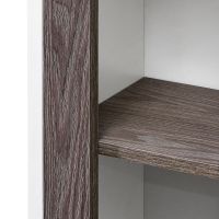 Шкаф пенал Aquaton Рене 31 1A222003NRC80 подвесной Белый Грецкий орех — фото 4, Пеналы для ванной комнаты