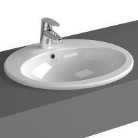 Раковина Vitra S20 53 5468B003-0001 Белая — фото 2, Раковины встраиваемые сверху