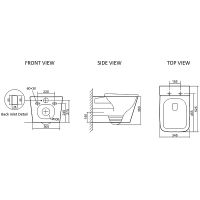 Товар: Унитаз SantiLine SL-5027MB подвесной Черный матовый с сиденьем Микролифт - фото 3 Унитаз SantiLine SL-5027MB подвесной Черный матовый с сиденьем Микролифт — фото 3, Подвесные унитазы