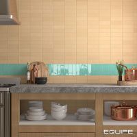 Керамическая плитка Equipe Fango 30682 Aquamarine Gloss настенная 5х15 см — фото 3, Керамическая плитка