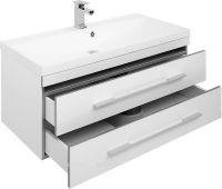 Тумба с раковиной Aquanet Верона 100 212864 подвесная Белая — фото 4, Тумбы с раковиной