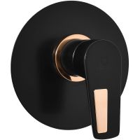 Смеситель для душа Rav Slezak Colorado CO383LCMATZ Черный матовый Золото — фото 1, Смеситель для душа