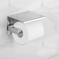 Держатель туалетной бумаги Frap F502 с полкой Хром — фото 3, Аксессуары и оборудование для общественных мест