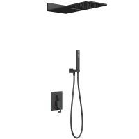 Душевая система Timo Briana SX-7139/03SM Черный — фото 1, Встраиваемые душевые комплекты