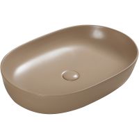 Раковина-чаша SantiLine 60 SL-1017KH Коричневая матовая — фото 1, Раковины накладные