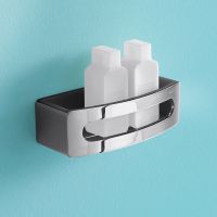 Товар: Полка корзина Keuco Elegance New 11658 010001 Хром Антрацит - фото 2 Полка корзина Keuco Elegance New 11658 010001 Хром Антрацит — фото 2, Полки для ванной и душа