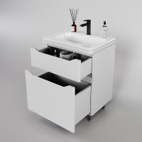 Товар: Тумба под раковину Style Line Марелла 70 Люкс Plus СС-00002398 Белый матовый антискрейтч - фото 3 Тумба под раковину Style Line Марелла 70 Люкс Plus СС-00002398 Белый матовый антискрейтч — фото 3, Мебель для ванной