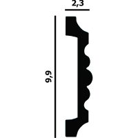 Товар: Молдинг Перфект P61 2200x99x23 мм - фото 2 Молдинг Перфект P61 2200x99x23 мм — фото 2, Молдинги