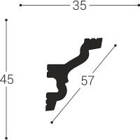 Товар: Карниз Bello Deco XPS К 7 00-00004639 2000x45x35 мм - фото 4 Карниз Bello Deco XPS К 7 00-00004639 2000x45x35 мм — фото 4, Карнизы