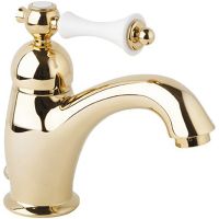 Смеситель для раковины Cezares Margot MARGOT-LSM1-03/24-Bi Золото 24 карат — фото 1, Смесители для раковины