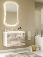 Зеркало Marka One Mix Neoclassic 2 65 С подсветкой — фото 3, Зеркала в ванную комнату