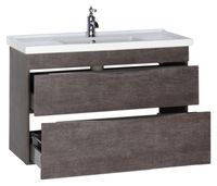 Тумба под раковину Aquanet Эвора 100 подвесная Дуб антик арт-183003 — фото 2, Тумбы под раковину