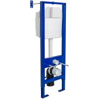 Комплект унитаза Berges Ego XL Rimless с инсталляцией Atom 043360 с сиденьем Микролифт и Черной SoftTouch  клавишей смыва — фото 9, Комплекты унитаз + инсталляция