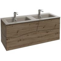 Раковина Jacob Delafon Sherwood EB1831RU-DE5 двойная Базальт матовый — фото 2, Раковины встраиваемые сверху