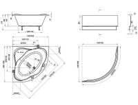 Акриловая ванна Ravak NewDay 150x150 C661000000 без гидромассажа — фото 7, Акриловые ванны