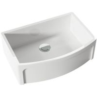 Кухонная мойка Kerasan Hannah Devon 76 544101 Белая — фото 1, Кухонные мойки