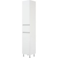 Шкаф пенал Corozo Алабама Z1 35 SD-00000677 с бельевой корзиной Белый — фото 1, Мебель для ванной