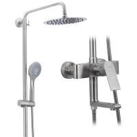 Душевая система Gappo G99-20 G2499-20 Сатин — фото 2, Душевые стойки