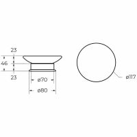 Мыльница Cezares Aphrodite APHRODITE-SODP-02 Бронза — фото 2, Мыльницы