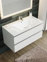 Тумба с раковиной SanVit Авеню-2 120 kavenu2120 с фактурой под дерево подвесная Карпатская ель — фото 3, Тумбы с раковиной