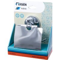 Держатель туалетной бумаги Fixsen Adele FX-55010 с крышкой Хром — фото 2, Держатели туалетной бумаги