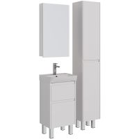 Товар: Зеркальный шкаф Lemark Universal 45 LM45ZS-U Белый глянец - фото 4 Зеркальный шкаф Lemark Universal 45 LM45ZS-U Белый глянец — фото 4, Мебель для ванной