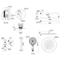 Товар: Душевая система Whitecross Y gold YSET04TOPGL Золото - фото 11 Душевая система Whitecross Y gold YSET04TOPGL Золото — фото 11, Душевое оборудование. Душевая программа