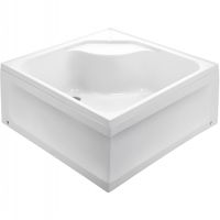 Душевой поддон из АБС-пластика Wemor 100x100 S 10000006111 Белый — фото 1, Душевые поддоны