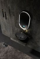 Раковина-чаша Abber Karbon 50 AK2042 Черная — фото 3, Раковины накладные