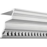 Карниз Европласт 4.01.302 2000x296x305 мм — фото 1, Фасадный декор
