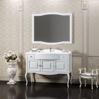 Товар: Тумба под раковину Opadiris Лаура 120 Z0000012472 Белая матовая ручки Swarovski Хром - фото 3 Тумба под раковину Opadiris Лаура 120 Z0000012472 Белая матовая ручки Swarovski Хром — фото 3, Мебель для ванной