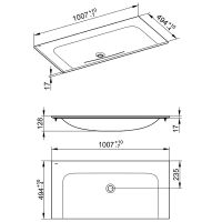 Раковина Keuco Plan 100 32970 311001 Белая — фото 2, Раковины встраиваемые сверху