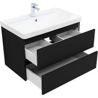 Товар: Тумба под раковину Aquanet Вега 2.0 80 337955 подвесная Черная матовая - фото 5 Тумба под раковину Aquanet Вега 2.0 80 337955 подвесная Черная матовая — фото 5, Тумбы под раковину