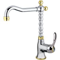 Смеситель для раковины Webert Aurora AU831802017 Хром Золото — фото 1, Смесители