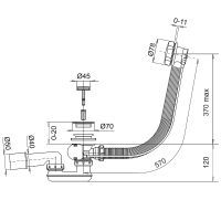 Товар: Слив-перелив Whitecross SPWC60BL click-clack Черный матовый - фото 2 Слив-перелив Whitecross SPWC60BL click-clack Черный матовый — фото 2, Сливы-переливы