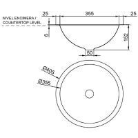 Товар: Раковина Nofer 40 13030.S.PLANA Сатин - фото 2 Раковина Nofer 40 13030.S.PLANA Сатин — фото 2, Мини-раковины