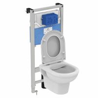 Комплект унитаза с инсталляцией Ideal Standard Prosys Exacto X042601 с сиденьем Микролифт — фото 2, Комплекты унитаз + инсталляция