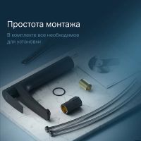 Смеситель для раковины AM.PM Gem Черный матовый арт-F90A92022 — фото 6, Смесители для раковины