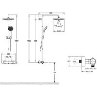 Товар: Душевая система Jacob Delafon Atom E36124-CP с термостатом Хром - фото 3 Душевая система Jacob Delafon Atom E36124-CP с термостатом Хром — фото 3, Душевое оборудование. Душевая программа