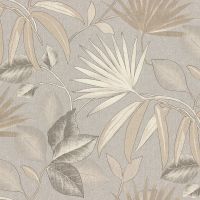 Обои RASCH Composition XL 974034 Винил на флизелине (1,06*10,05) Бежевый/Серый, Листья — фото 1, Обои для стен